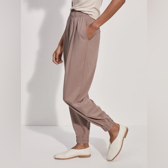 VARLEY | Enzo snap button cuff pant in taupe | size large - Picture 2 of 8